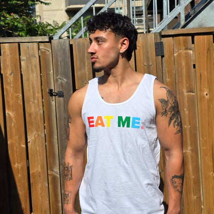 EAT ME Tank Top - White